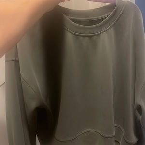 grey sage soft stream pullover jacket